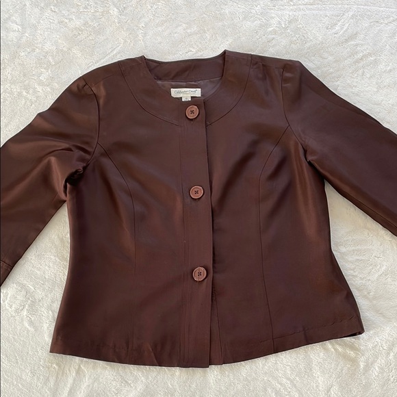 Coldwater Creek Brown Tailored Blazer #A051 - Picture 1 of 12